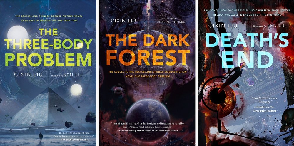Cixin Liu's Remembrance of Earth's Past series. Three Body Problem, Dark Forest and Death's End